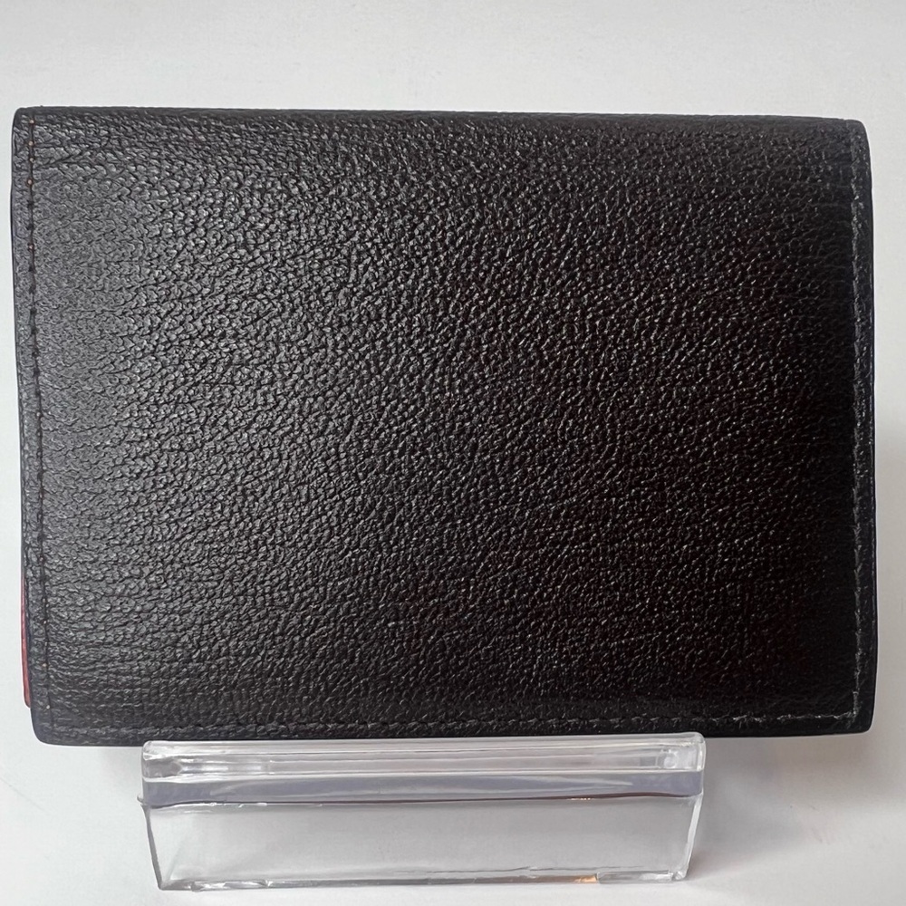 L'arcobaleno Leather Card‎ Case/Wallet | Black/Orange | EUC!! PRELOVED!!✔️🔥